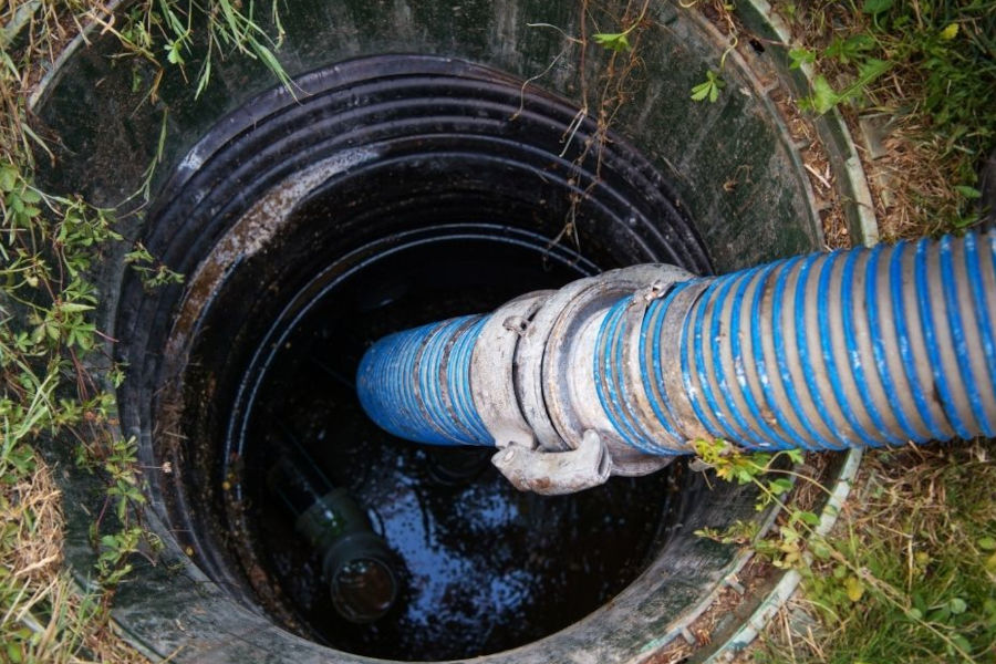 septic tank pumped