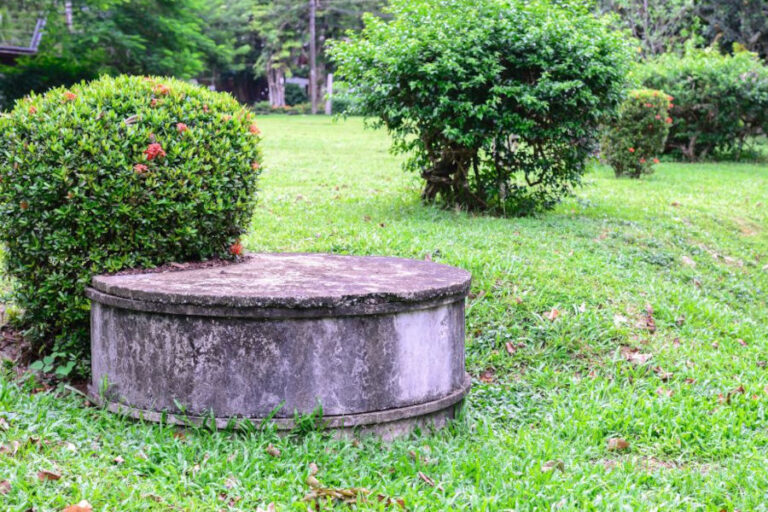abandoned septic tank